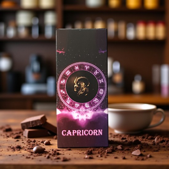 Zodiakų šokoladas – Ožiaragis / Capricorn – Biržų šokoladas Šokoladas Ožiaragiams su druska – Zodiako serija – Biržų šokoladas