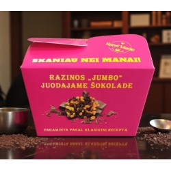 Dražė RAZINOS "JUMBO" juodajame šokalade Dražė RAZINOS "JUMBO" juodajame šokalade