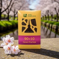 Šokoladas "90+10" su fruktoze