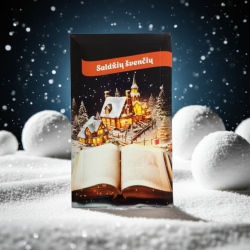 Tamsusis šokoladas 55% kalėdinis "Miestelis" Nr.10