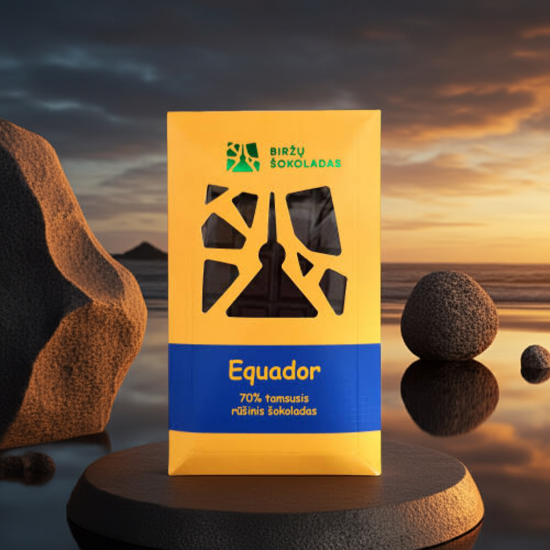 Rūšinis tamsusis 70% šokoladas EQUADOR Rūšinis tamsusis 70% šokoladas EQUADOR