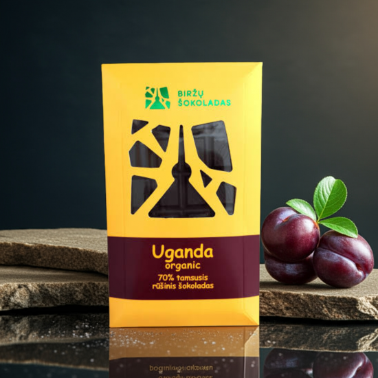 Rūšinis tamsusis 70% šokoladas UGANDA Rūšinis tamsusis 70% šokoladas UGANDA