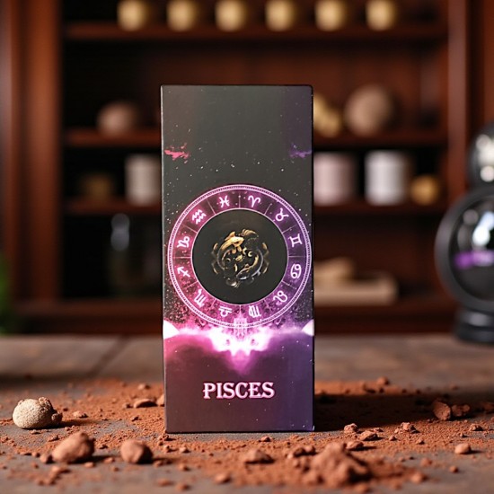 Zodiakų šokoladas – Žuvys / Pisces – Biržų šokoladas Šokoladas Žuvims – Zodiako kolekcija – Biržų šokoladas