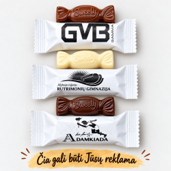 Maži šokoladukai su LOGO Maži šokoladukai su LOGO