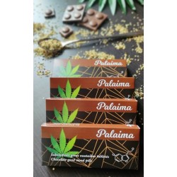 PALAIMA, pieninis 33% šokoladas su kanapių sėklomis