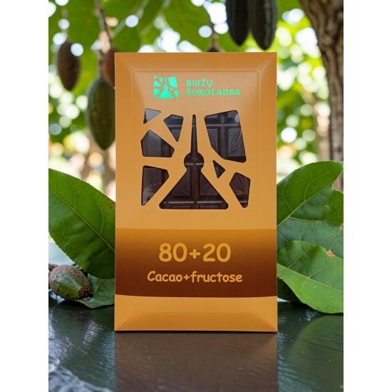 80+20, šokoladas 80% su fruktoze Logo-birzu-sokoladas