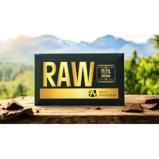 Juodasis šokoladas 99,9% "Raw" Juodasis šokoladas 99,9% "Raw"