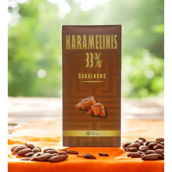 Karamelinis šokoladas "33%" Karamelinis šokoladas "33%"