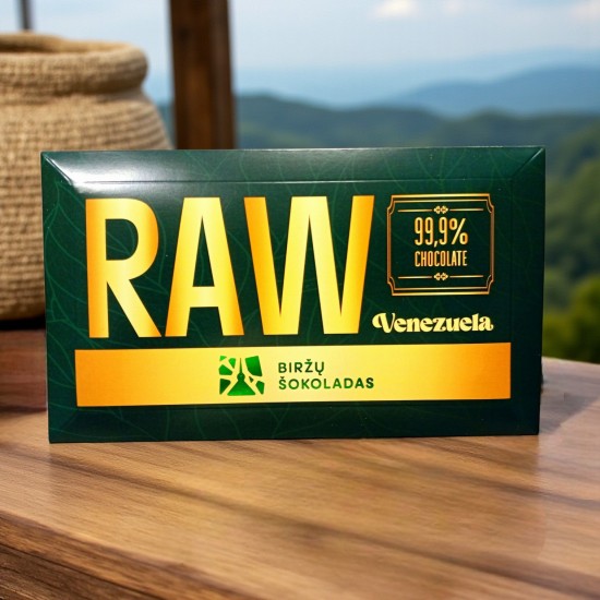 Juodasis šokoladas 99,9% Raw Venesuela Juodasis šokoladas 99,9% Raw Venesuela
