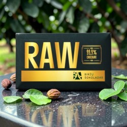RAW,  juodasis 99,9% šokoladas  