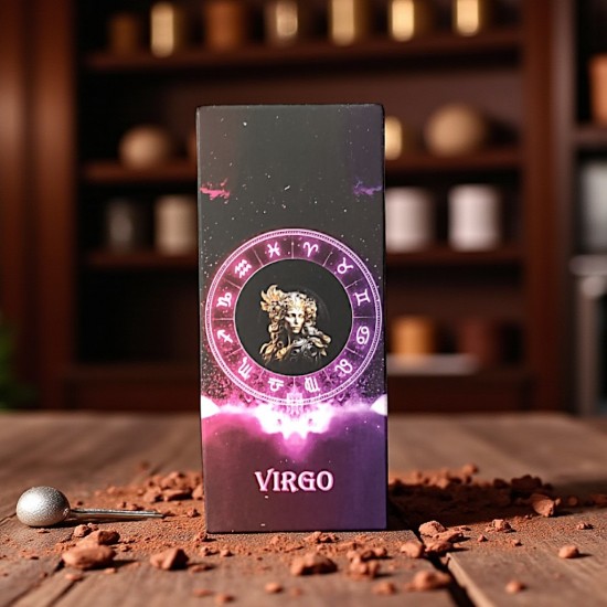 Zodiakų šokoladas – Mergelė / Virgo – Biržų šokoladas Šokoladas Mergelėms – Zodiako kolekcija – Biržų šokoladas