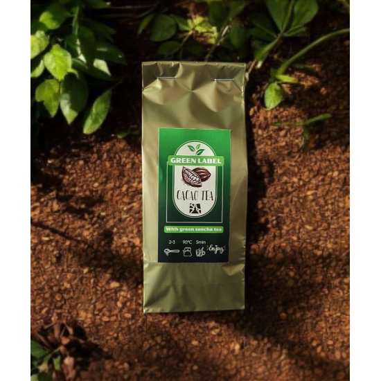 Skrudintų kakavos pupelių luobelių arbata, GREEN LABEL Skrudintų kakavos pupelių luobelių arbata, GREEN LABEL